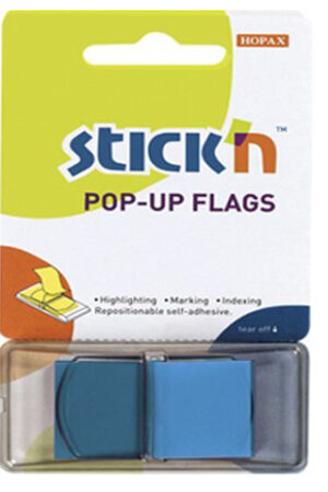 BANDERITA STICKN 26030 45X25MM AZUL (50HJS)