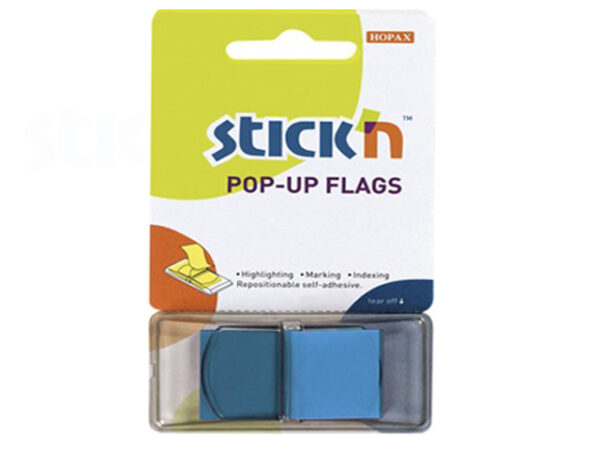 BANDERITA STICKN 26030 45X25MM AZUL (50HJS)