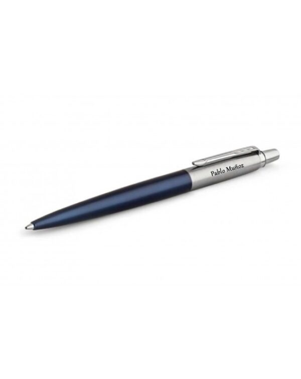 BOLIGRAFO PARKER JOTTER CLIP CROMADO AZUL - Imagen 2