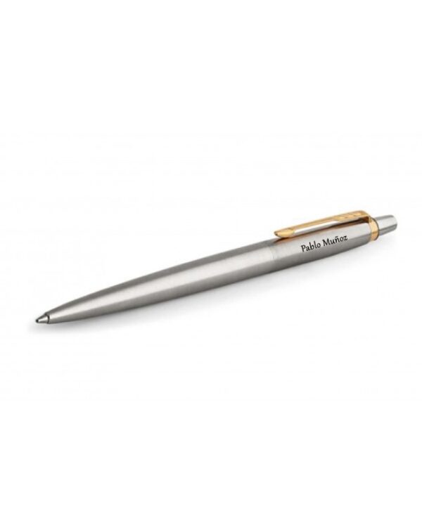 BOLIGRAFO PARKER JOTTER METALLIC GT ACERO INOX. CLIP/ORO 23K - Imagen 2