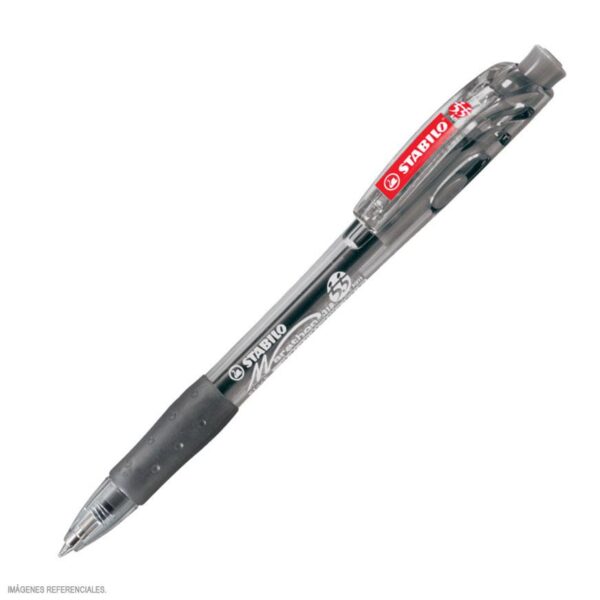 BOLIGRAFO STABILO MARATHON T/SECA NEGRO (0.38MM)