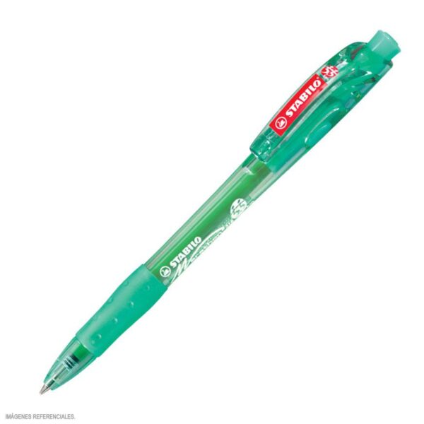 BOLIGRAFO STABILO MARATHON T/SECA VERDE (0.38MM)
