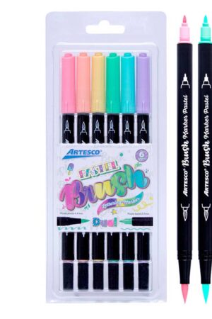 PLUMON ARTESCO BRUSH MARKER ESTX6 PASTEL