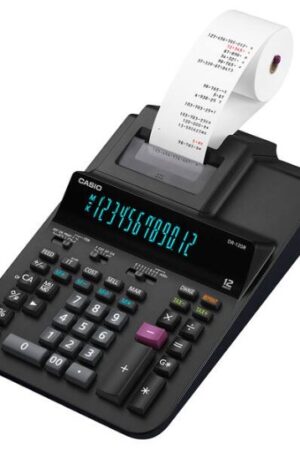 CALCULADORA CASIO DR-120TM/120R-BK C/ROLLO DE PAPEL