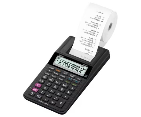 CALCULADORA CASIO HR-8RC-BK C/WINCHA