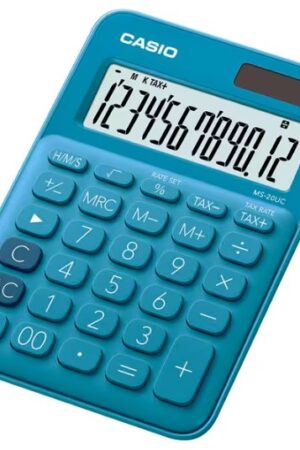 CALCULADORA CASIO MS-20UC BU 12DIG TURQUESA