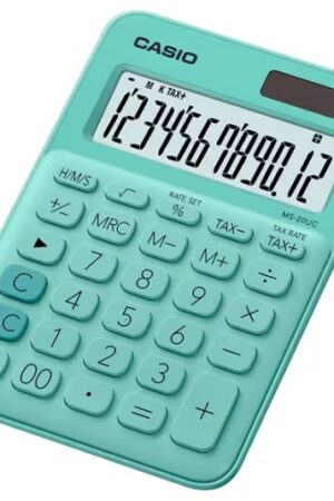 CALCULADORA CASIO MS-20UC GN 12DIG VERDE