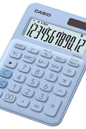 CALCULADORA CASIO MS-20UC LB 12DIG CELESTE
