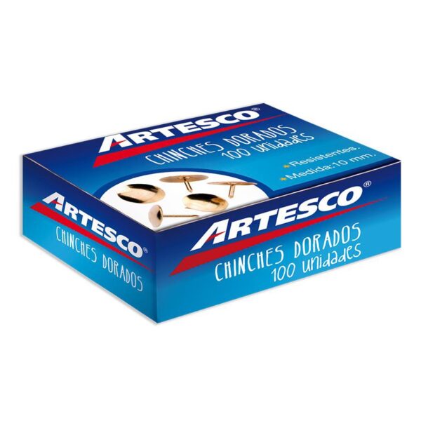 CHINCHES ARTESCO DORADO 10MM X100