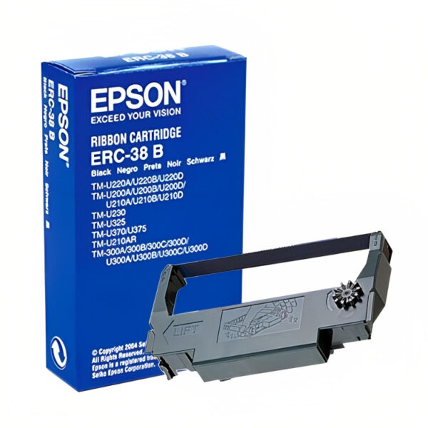 CINTA IMPRESORA EPSON ERC-38B TICKETERA NEGRO