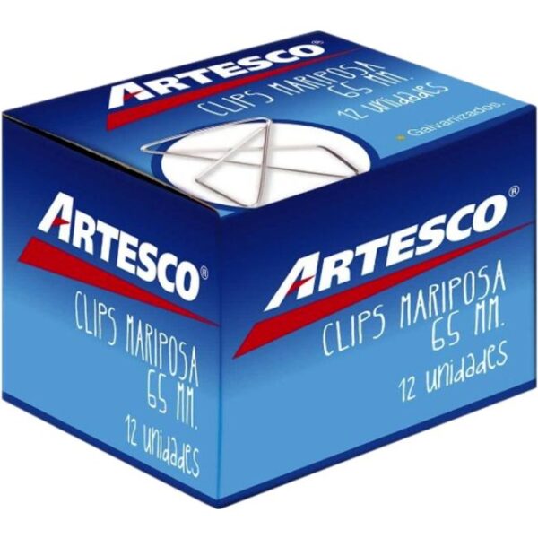 CLIPS ARTESCO MARIPOSA 65MM X12