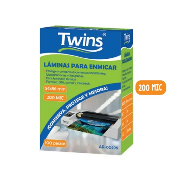 MICA ENMICADO TWINS 200MIC 54X86MM