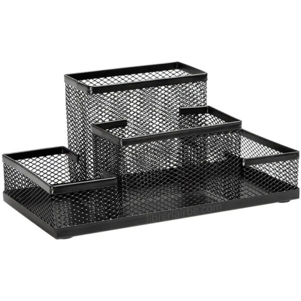 ORGANIZADOR MALLA 6785 X4DIV. NEGRO