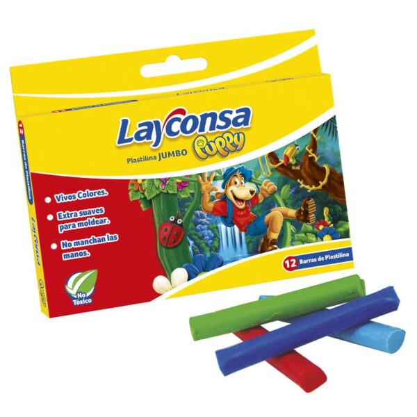 PLASTILINA LAYCONSA JUMBO X12