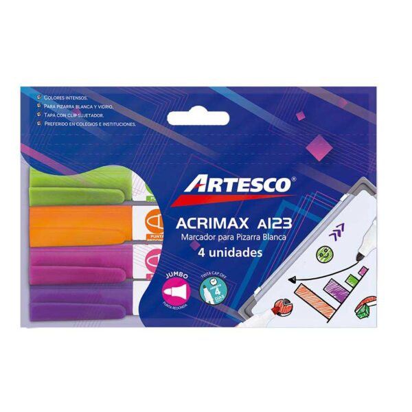 PLUMON ARTESCO A123 P/PIZARRA COLORES JUVENILES ESTX4