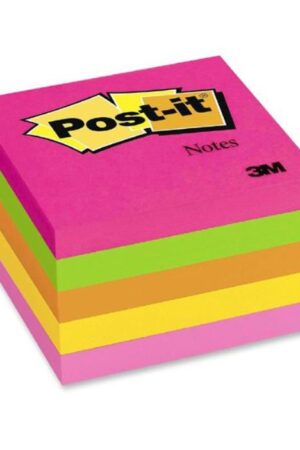 POST IT 3M 654 5PK CUBO NEON 3X3 5COL. (500HJS)