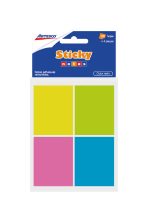 POST IT ARTESCO 653 NEON 1.5X2 4TACOS (100HJS)