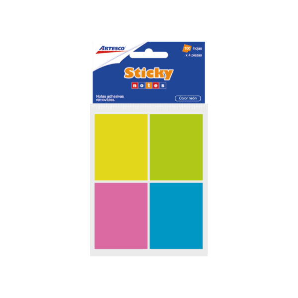 POST IT ARTESCO 653 NEON 1.5X2 4TACOS (100HJS)