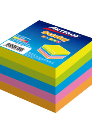 POST IT ARTESCO 654 CUBO NEON 20300 3X3 5COL. (500HJS)