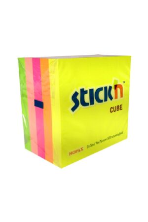 POST IT STICKN 21012-E CUBO NEON 3X3 5COL. (500HJS)