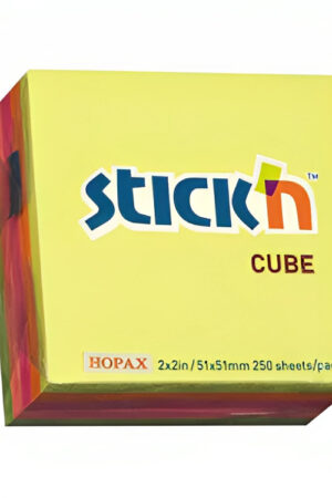 POST IT STICKN 21203 MINI CUBO 2X2 5COL. (250HJS)