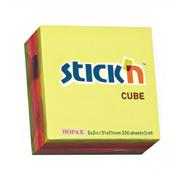 POST IT STICKN 21203 MINI CUBO 2X2 5COL. (250HJS)