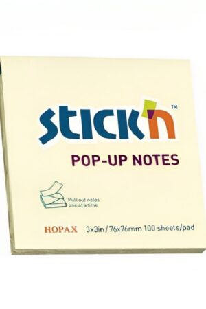 POST IT STICKN 21395 T/ACORDEON AMARILLO 3X3 (100HJS)