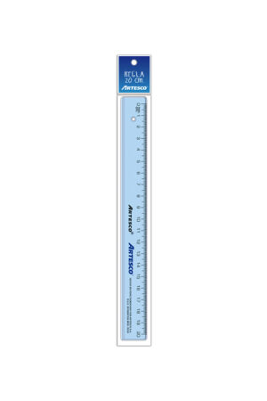 REGLA ARTESCO X20CM CRISTAL