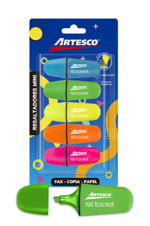 RESALTADOR ARTESCO MINI BLISTER ESTX5