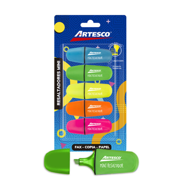 RESALTADOR ARTESCO MINI BLISTER ESTX5