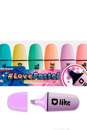 RESALTADOR ARTESCO MINI PASTEL ESTX6