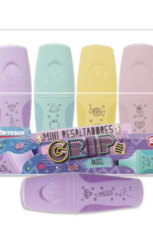 RESALTADOR ARTESCO GRIP MEDIANO PASTEL ESTX4