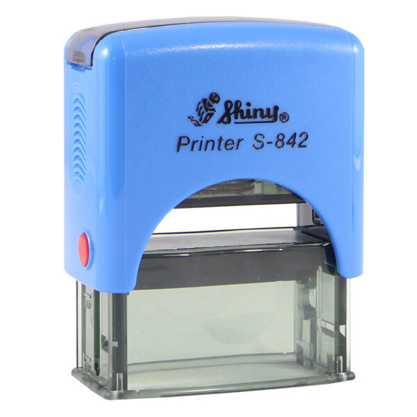 SELLO SHINY S-842 PRINTER AZUL SOLIDO (14X38MM)