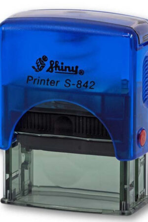 SELLO SHINY S-842 PRINTER AZUL TRANSPARENTE (AQUAMARINA) (14X38MM)