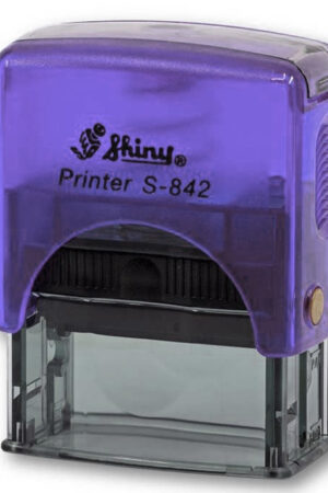 SELLO SHINY S-842 PRINTER LILA TRANSPARENTE (14X38MM)