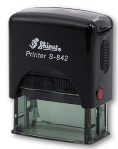 SELLO SHINY S-842 PRINTER NEGRO (14X38MM)