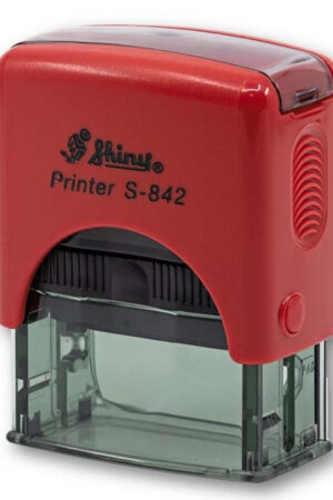 SELLO SHINY S-842 PRINTER ROJO SOLIDO (14X38MM)