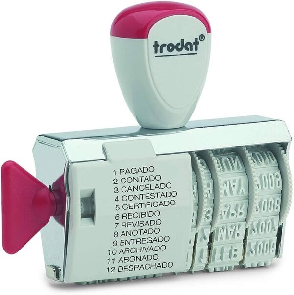 SELLO TRODAT 1117 FECHADOR MANUAL 11 PALABRAS (4MM)