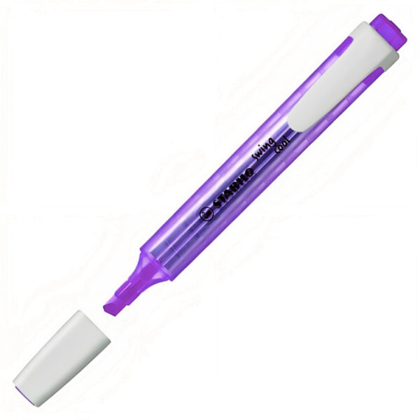 RESALTADOR STABILO SWING COOL 275/55 FLUORESCENTE LAVANDA