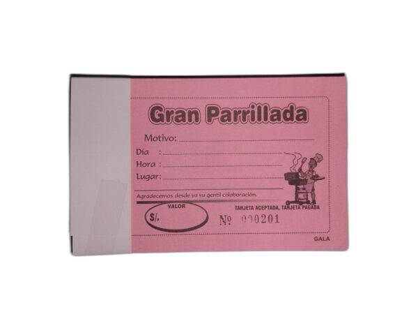 TARJETA DE PARRILLADA GALLEGOS