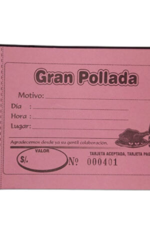 TARJETA DE POLLADA GALLEGOS