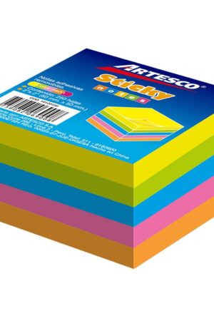 POST IT ARTESCO MINI CUBO NEON 2X2 5COL. (250HJS)