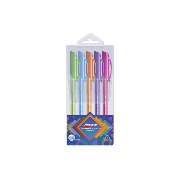 BOLIGRAFO ARTESCO TRIMAX GL-32M COLORES ESTX5 (1.0MM)