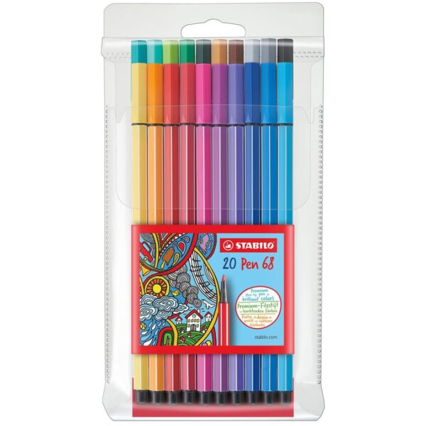 PLUMON STABILO PEN 68 ESTX20 COLORES