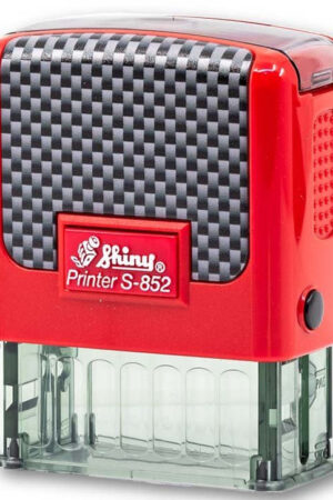 SELLO SHINY S-852 NEW PRINTER ROJO (14X38MM)