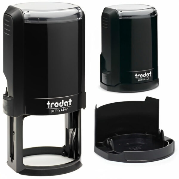 SELLO TRODAT 4642 REDONDO NEGRO (42MM)