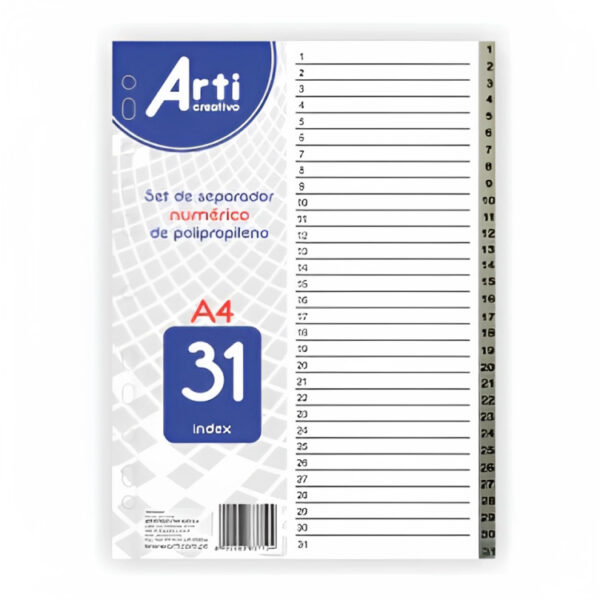 SEPARADOR AC NUMERICO A-4 X31DIV.