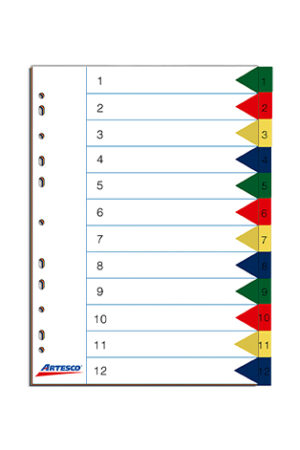 SEPARADOR ARTESCO INDEX A-4 X12DIV.