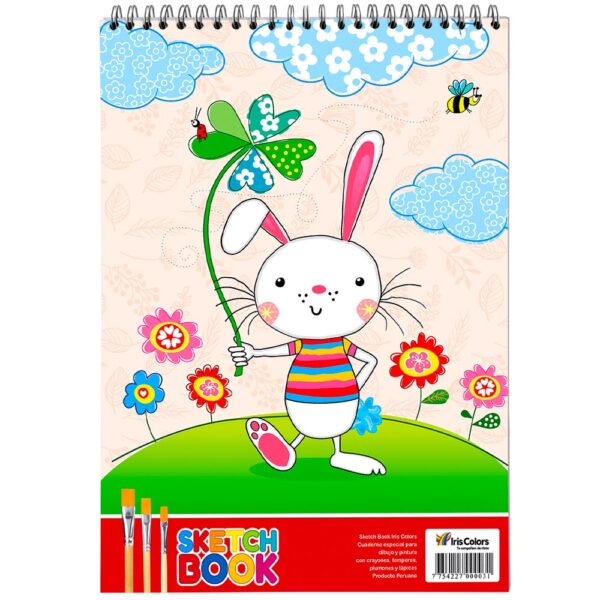 SKETCH BOOK IRIS COLORS ESPIRALADO S/MARCO X30HJS - Imagen 2