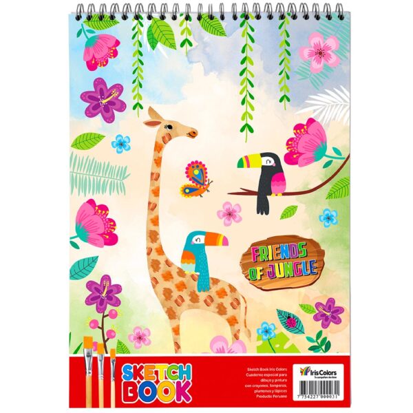 SKETCH BOOK IRIS COLORS ESPIRALADO S/MARCO X30HJS